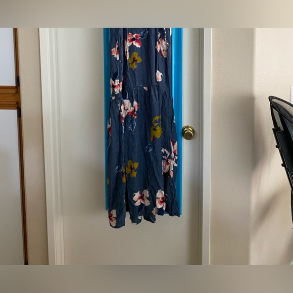 Rip Curl blue maxi dress small with button front - Picture 4 of 6